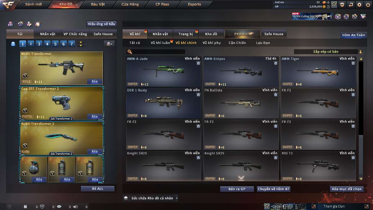 shop acc cf uy tin gia re